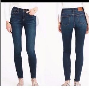 J.Crew Lookout high rise skinny jeans dark wash- worn ‎ 4-5x. Excellent shape